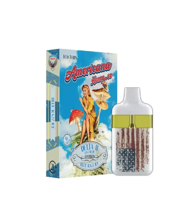 American Hempco Delta-11 Live Resin Hybird Blue Razz Ice Vape (6 Gram)