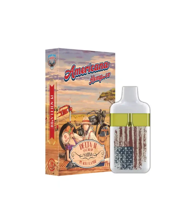 American Hempco Delta-11 Live Resin Sativa Peach Flamable Vape (6 Gram)