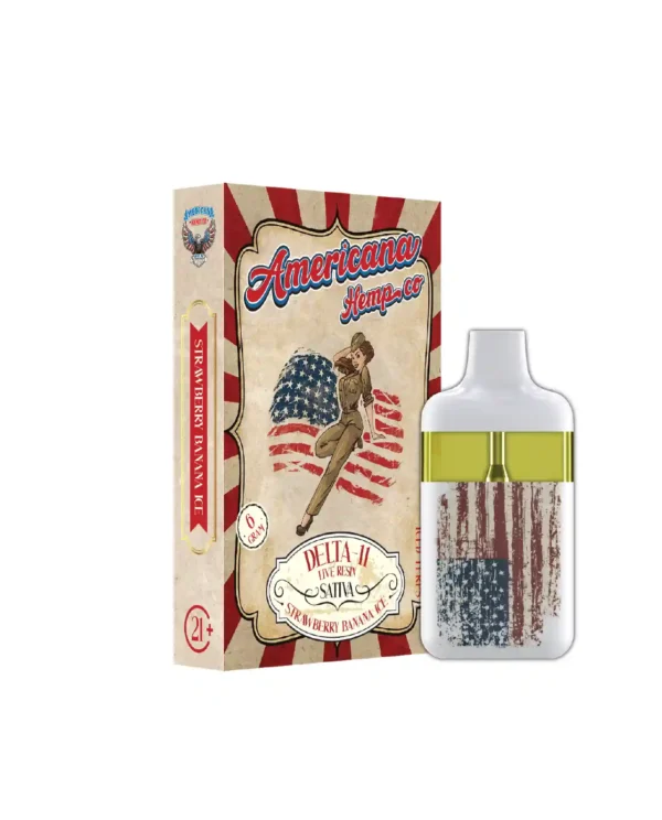 American Hempco Delta-11 Live Resin Sativa Strawberry Banana Ice Vape (6 Gram)