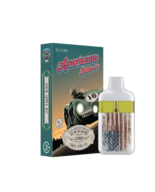 Americana Hempco FullSpectrumBlend Hybird Sour Apple Ice Vape (6 Gram)