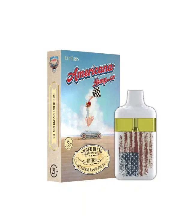 Americana Hempco Stoner Blend Hybird BlueBerry RaspBerry Ice Vape (6 Gram)