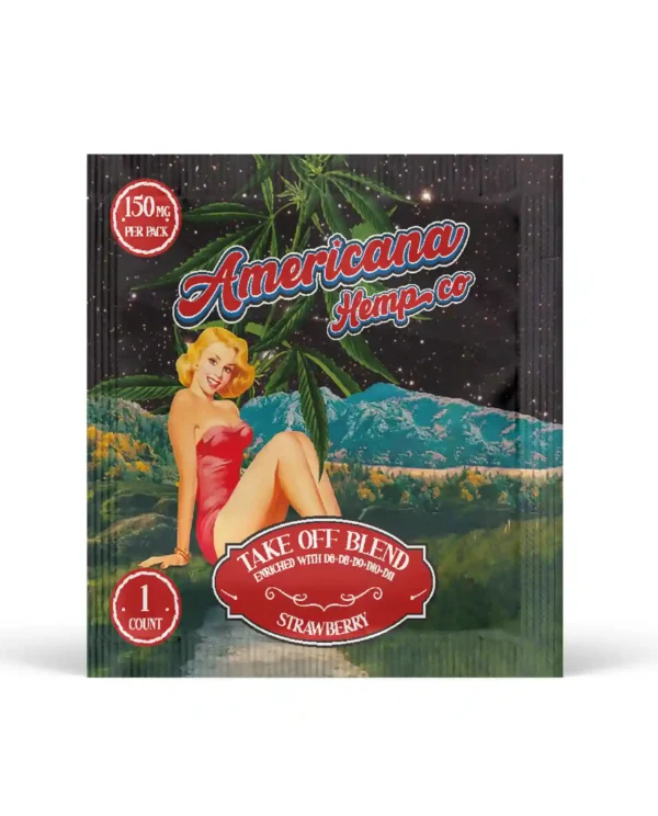 Americana hempco TakeOffBlend Strawberry Gummy (150 mg Per Pack) (50 CT)