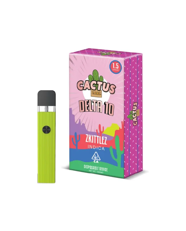 Cactus Delta 10 Zkittlez Indica (1.5 Grams) Disposable Device