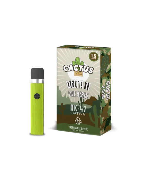 Cactus Delta 11 Live Resin AK-47 Sativa (1.5 Grams) Disposable Device