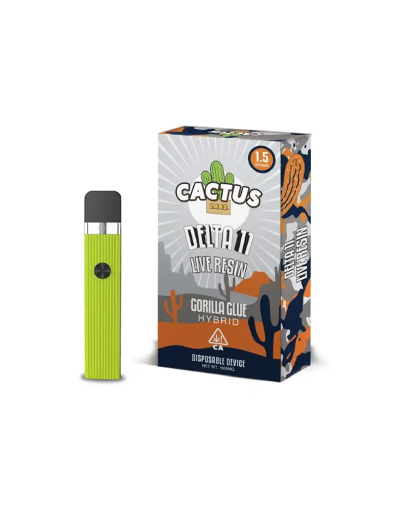 Cactus Delta 11 Live Resin Gorrila Glue Hybrid (1.5 Grams) Disposable Device