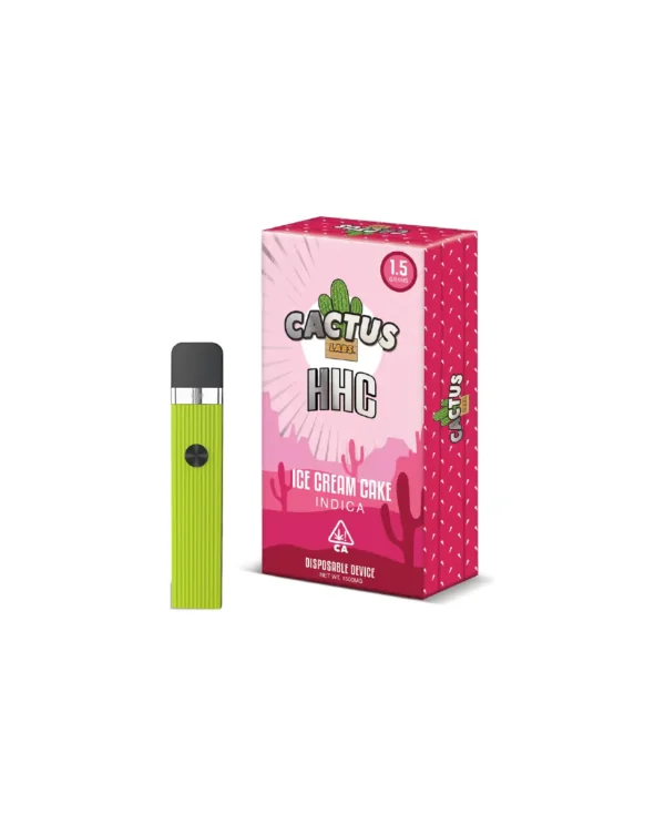 Cactus HHC Ice Cream Cake Indica (1.5 Grams) Disposable Device