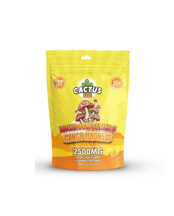 Cactus Mushroom Gummies Mango Madness (5CT) (2500 MG)