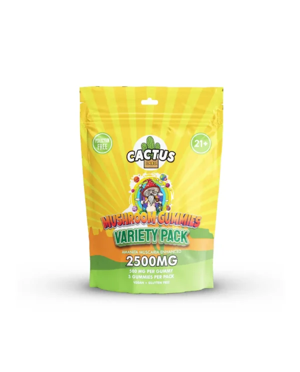 Cactus Mushroom Gummies Variety Pack (5CT) (2500 MG)