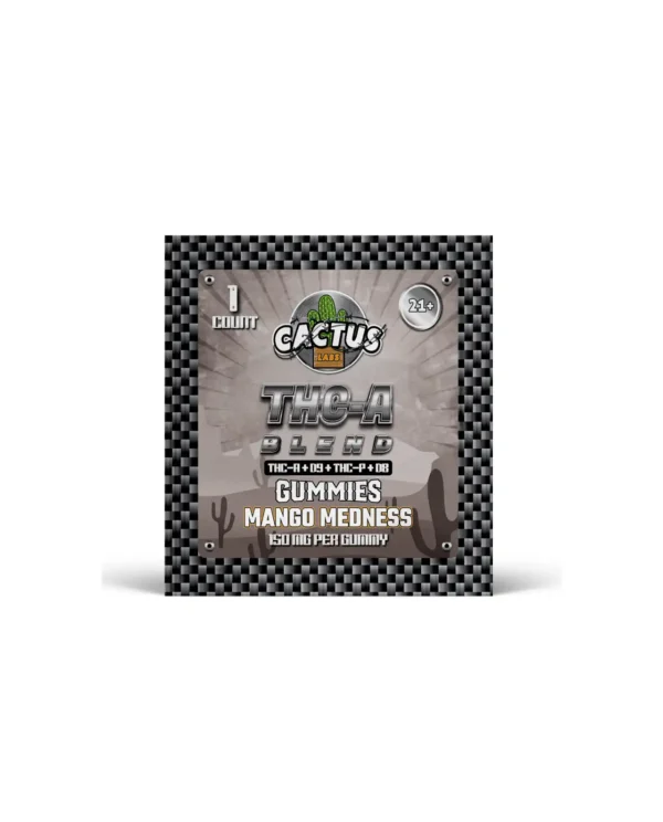 Cactus THC-A Blend Mango Medness (25CT) (150 MG Per Guummy)