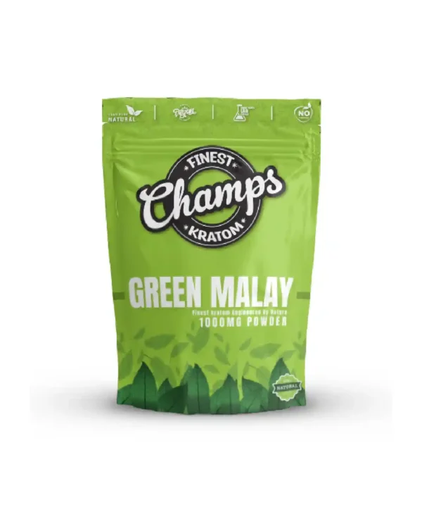 Champs Kratom Green Malay 1000MG Powder (1000G)