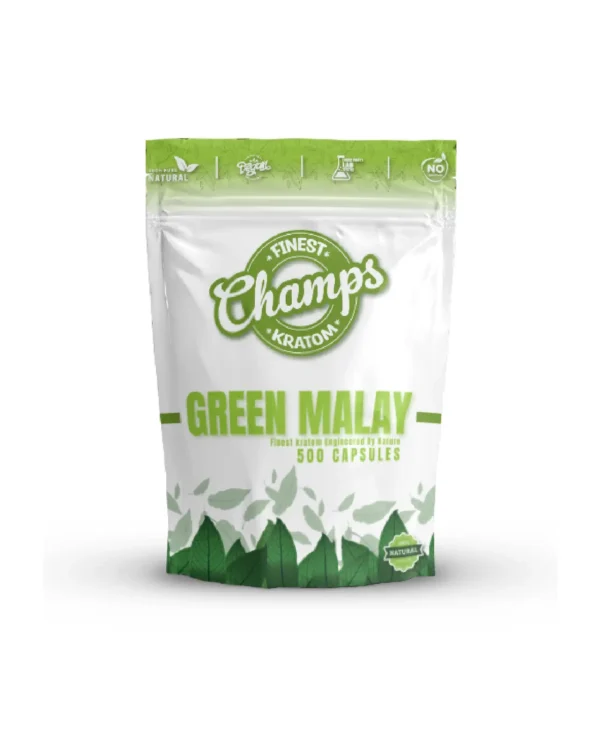 Champs Kratom Green Malay 500 CAPSULES (500 CT)