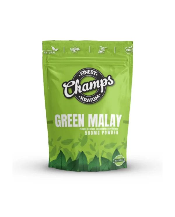Champs Kratom Green Malay 500MG Powder (500G)
