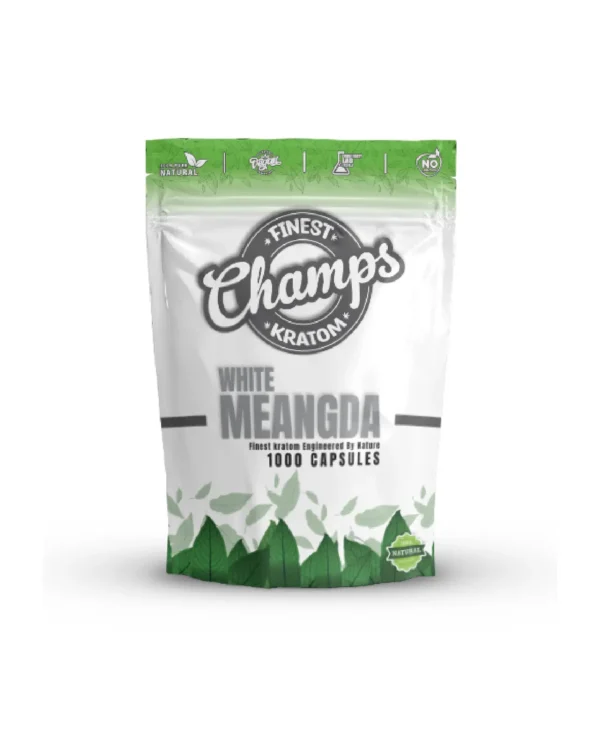Champs Kratom White Meangda 1000 CAPSULES (1000 CT)