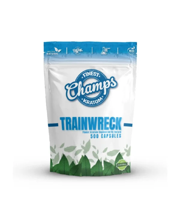 Champs Kratom White Trainwreck 500 CAPSULES (500 CT)