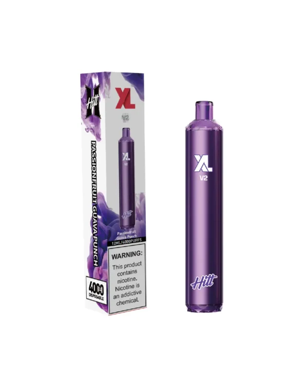 Hitt XL V2 4000PUFFS PASSIONFRUIT GUAVA PUNCH 12ML (Disposable)