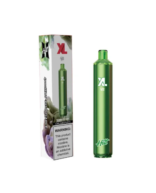 Hitt XL V2 4000PUFFS WHITE GRAPE 12ML (Disposable)