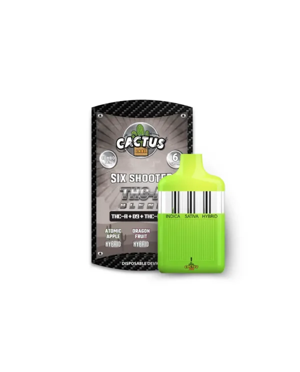 Six Shooter THC-A Blend Atomic Apple + Dragon Fruit + Banana Cream (6 Grams) Disposable Device