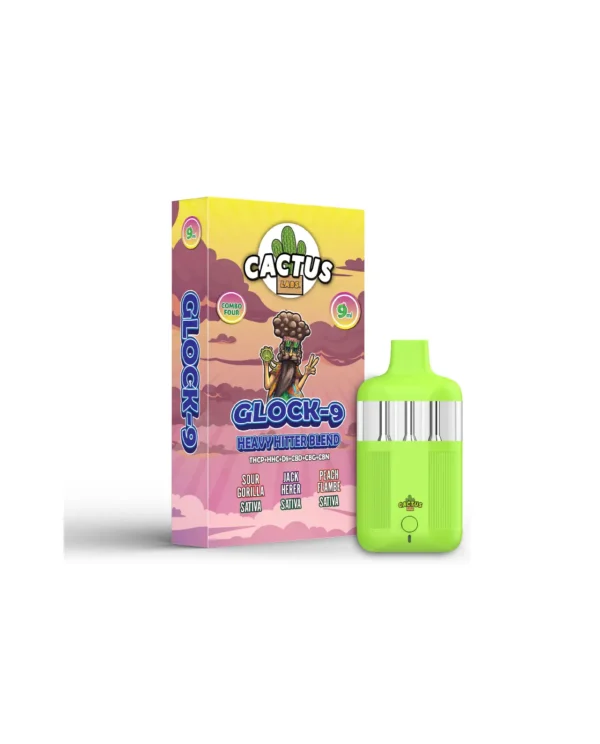 GLOCK-9 HEAVY HITTER BLEND SOUR GORILLA + JACK HERER + PEACH FLAMBE (SATIVA + SATIVA + SATIVA) 9ML