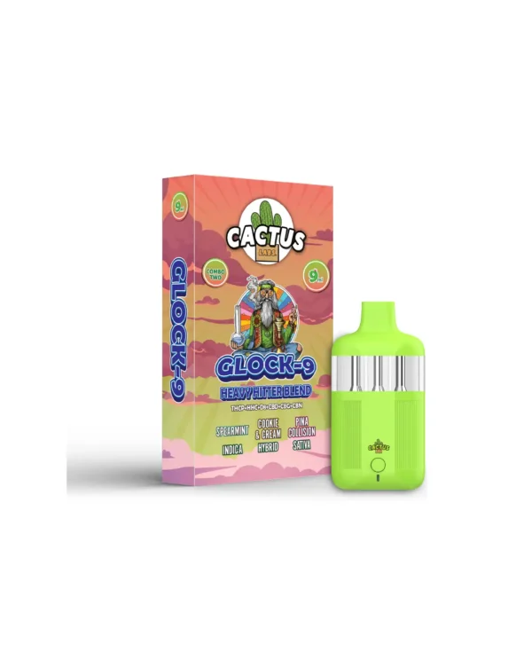 GLOCK-9 HEAVY HITTER BLEND SPEARMINT + COOKIE & CREAM + PINA COLLISION (INDICA + HYBRID + SATIVA) 9ML