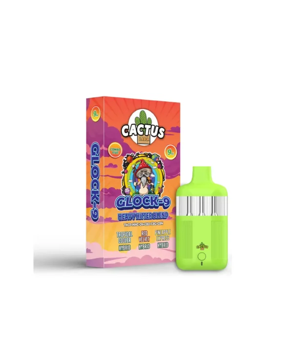 GLOCK-9 HEAVY HITTER BLEND TROPICANA COOLER + RED VELVET + PINEAPPLE EXPRESS (HYBRID + HYBRID + HYBRID) 9ML