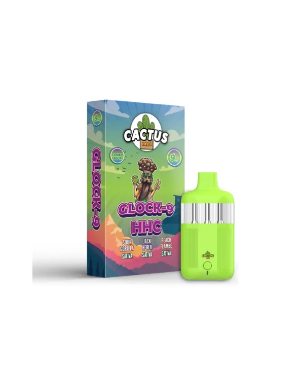 GLOCK-9 HHC SOUR GORILLA + JACK HERER + PEACH FLAMBE (STAVIA + STAVIA + STAVIA) 9ML