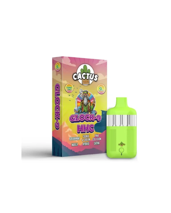 GLOCK-9 HHC SPEARMINT + COOKIE & CREEAM + PINA COLLISION (INDICA + HYBRID + STAVIA) 9ML