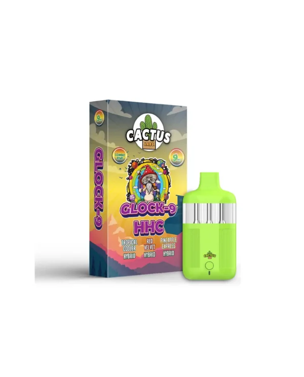 GLOCK-9 HHC TROPICANA COOLER + RED VELVET + PINEAPPLE EXPRESS (HYBRID + HYBRID + HYBRID) 9ML