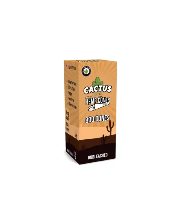 PRE ROLLED HEMP CONES UNBLEACHED KING SIZE 800 CONES(1 PACK)