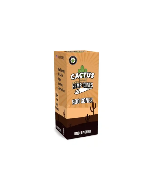 PRE ROLLED HEMP CONES UNBLEACHED KING SIZE 900 CONES (1 PACK)