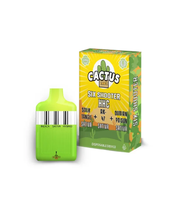 Six Shooter HHC Sour Tangie + AK-47 + Dubian Poison ( Sativa Sativa Sativa) 6ml Disposable
