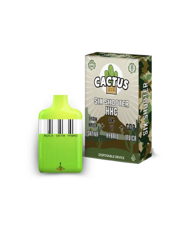 Six Shooter HHC Train Wreck + AK-47 + GDP ( Sativa Hybrid Indica) 6ml Disposable
