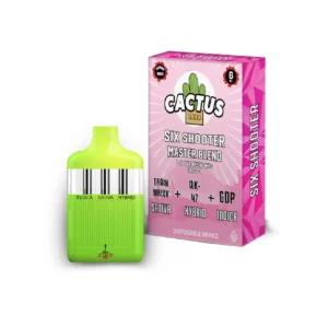 Six Shooter Master Blend Train Wreck + AK-47 + GDP ( Sativa + Hybrid + Indica) 6ml Disposable